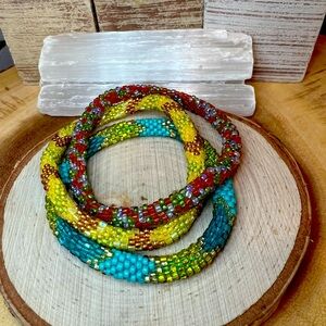 3 for $25: Nepal Beaded Bracelets 💚💙